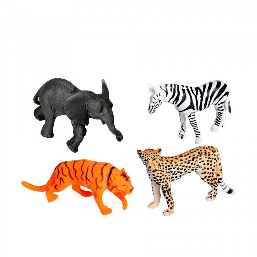 Animais Selvagens 11CM Pack 4 Animais Selvagens 11CM Pack 4