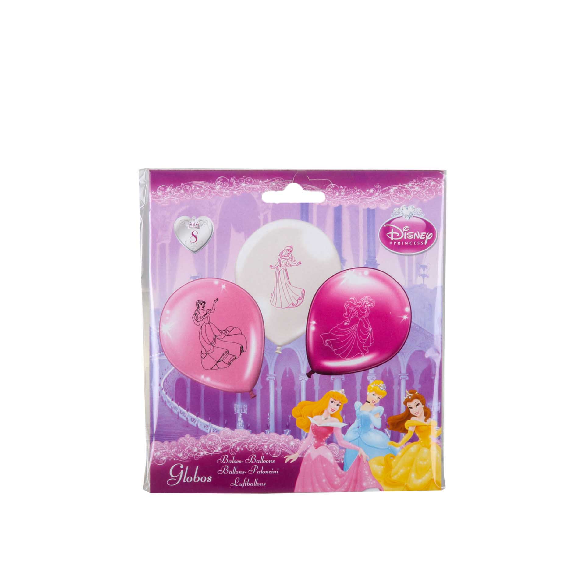 Balão Festa Princess 23CM Pack 8