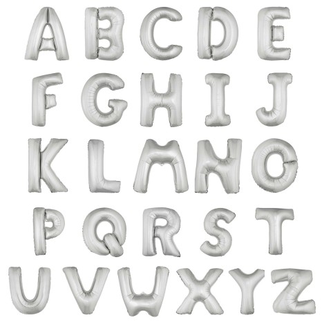 Balão Prateado Letra - Image product