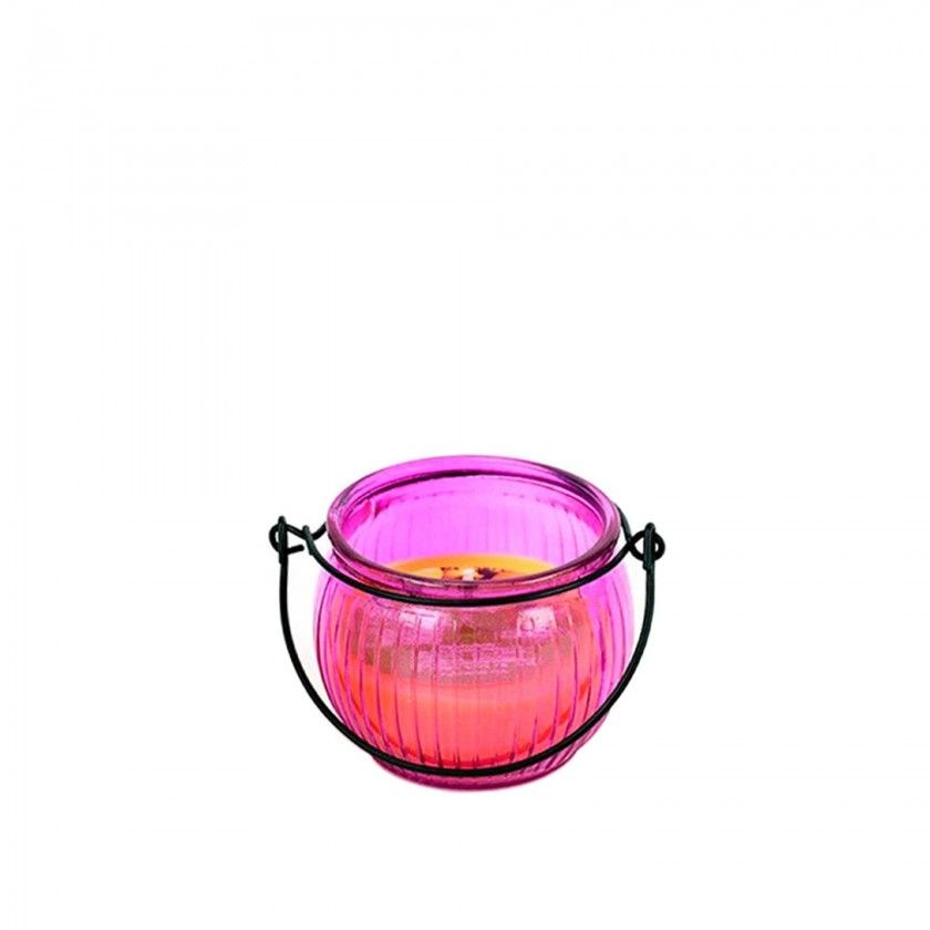 Vela Citronela Copo Vidro 10H 70gr 7X7.6cm