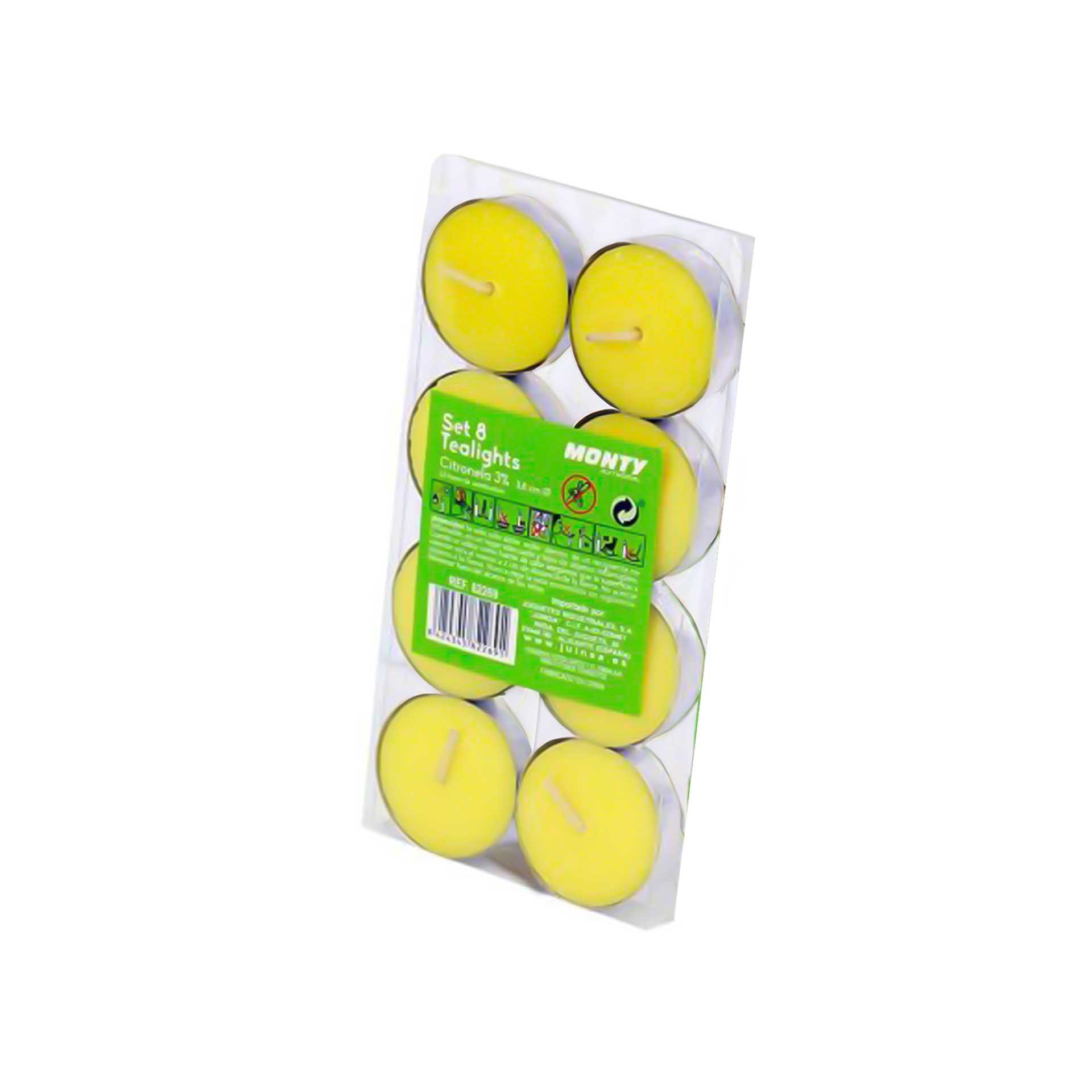 Tealights Citronela 2.5H 10gr 3.8X1.1cm