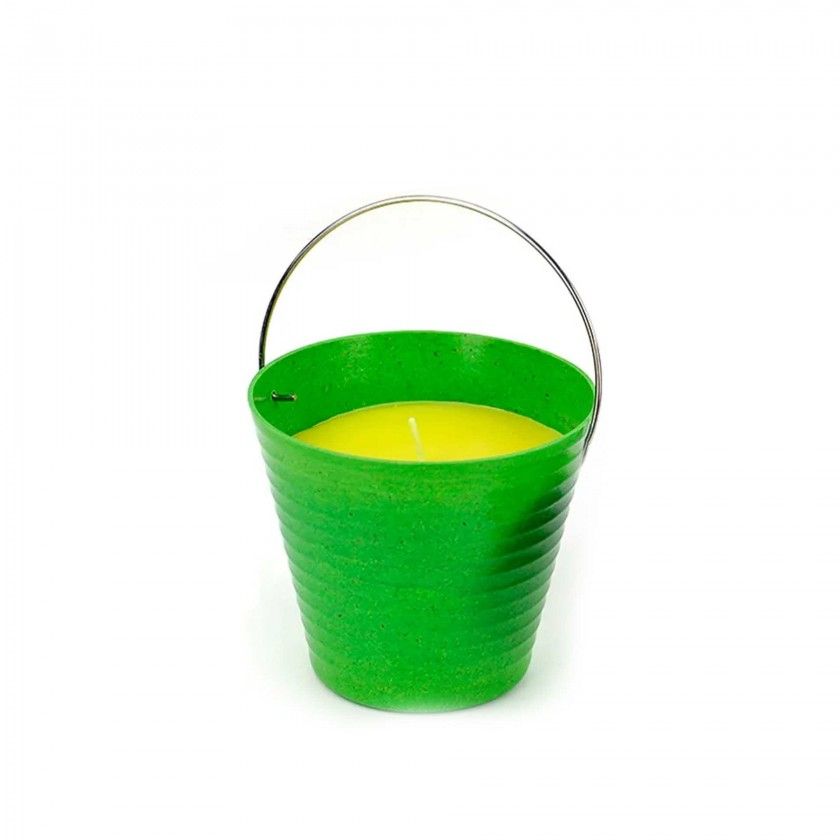 Vela Citronela Copo Bambu Biodegradvel 30H 220gr 12X11cm
