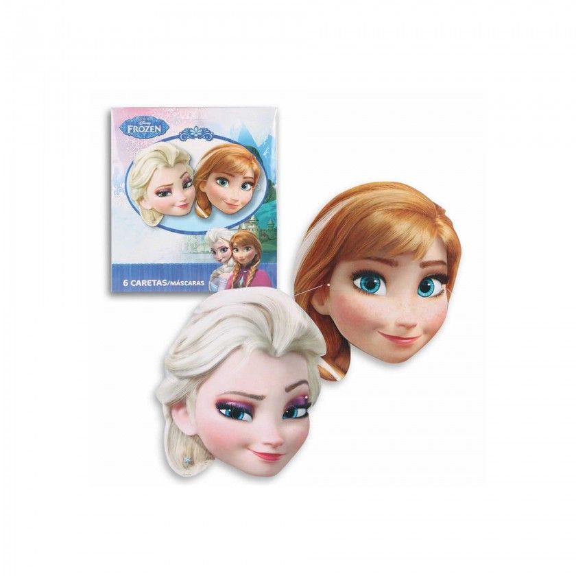 Máscara Papel Frozen Pack 6 Máscara Papel Frozen Pack 6