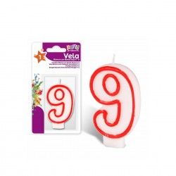 Vela Aniversrio com Borda Nmero