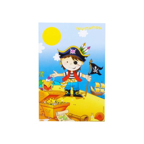 Convite Pirata Pack 3 - Image product