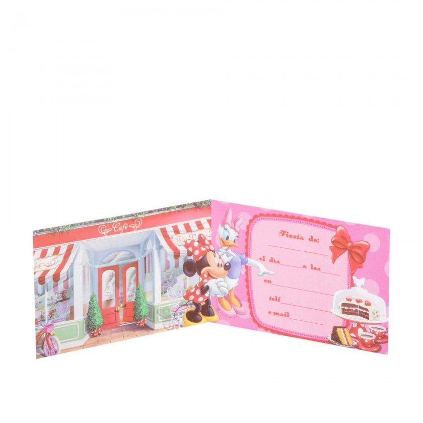 Convite Minnie Pack 6 Convite Minnie Pack 6