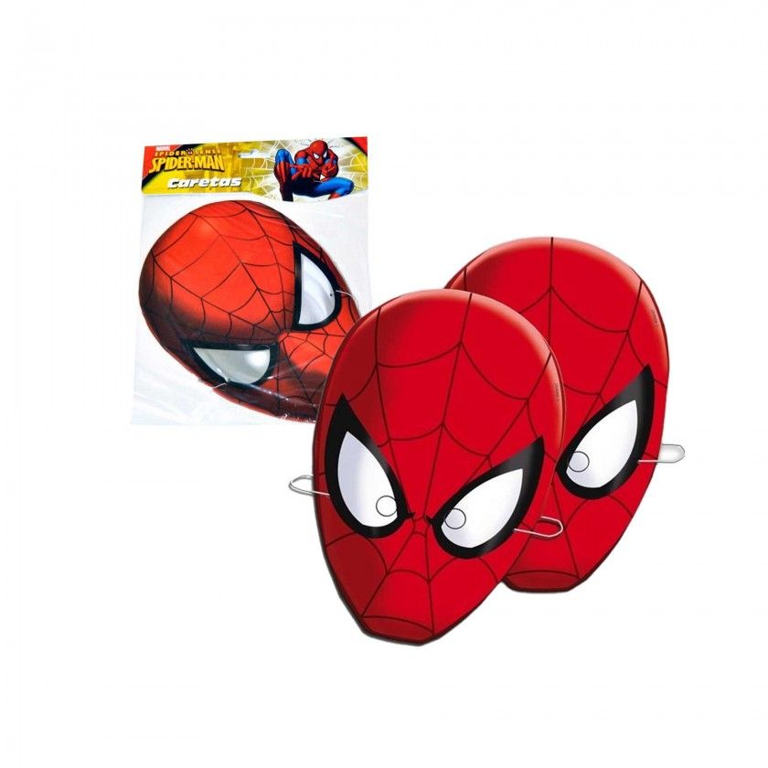 Máscara Papel Spiderman Pack 6 Máscara Papel Spiderman Pack 6