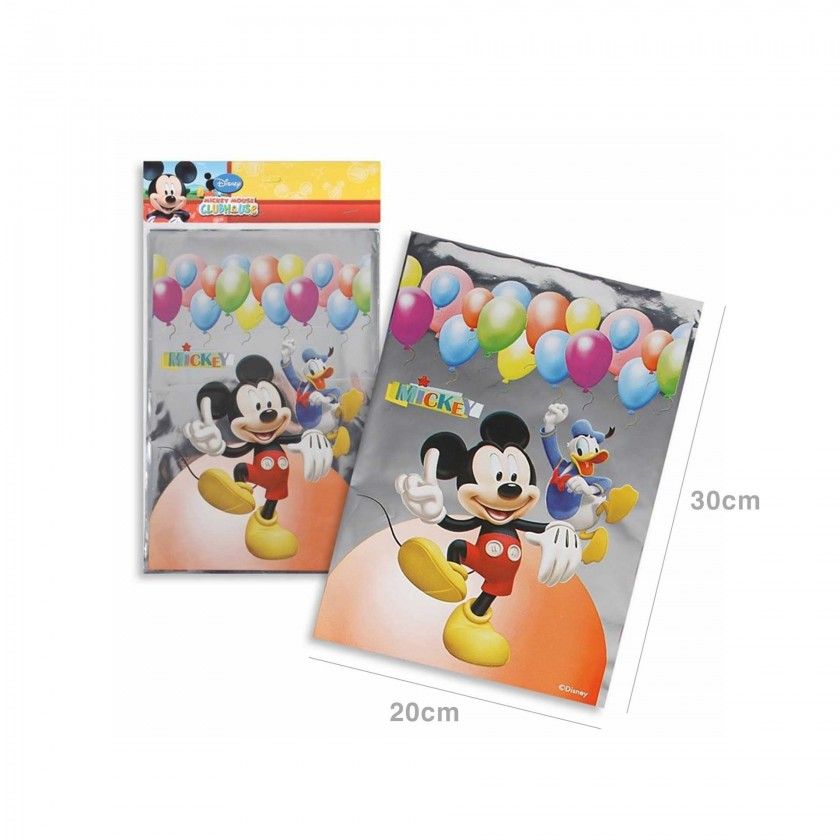 Saco Plástico Mickey Mouse 20X30CM Pack 6 Saco Plástico Mickey Mouse 20X30CM Pack 6