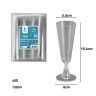 Copo Flute Plástico Reutilizável Incolor 150ml 5.5X6X16.4cm Pack 50 Copo Flute Plástico Reutilizável Incolor 150ml 5.5X6X16.4cm Pack 50