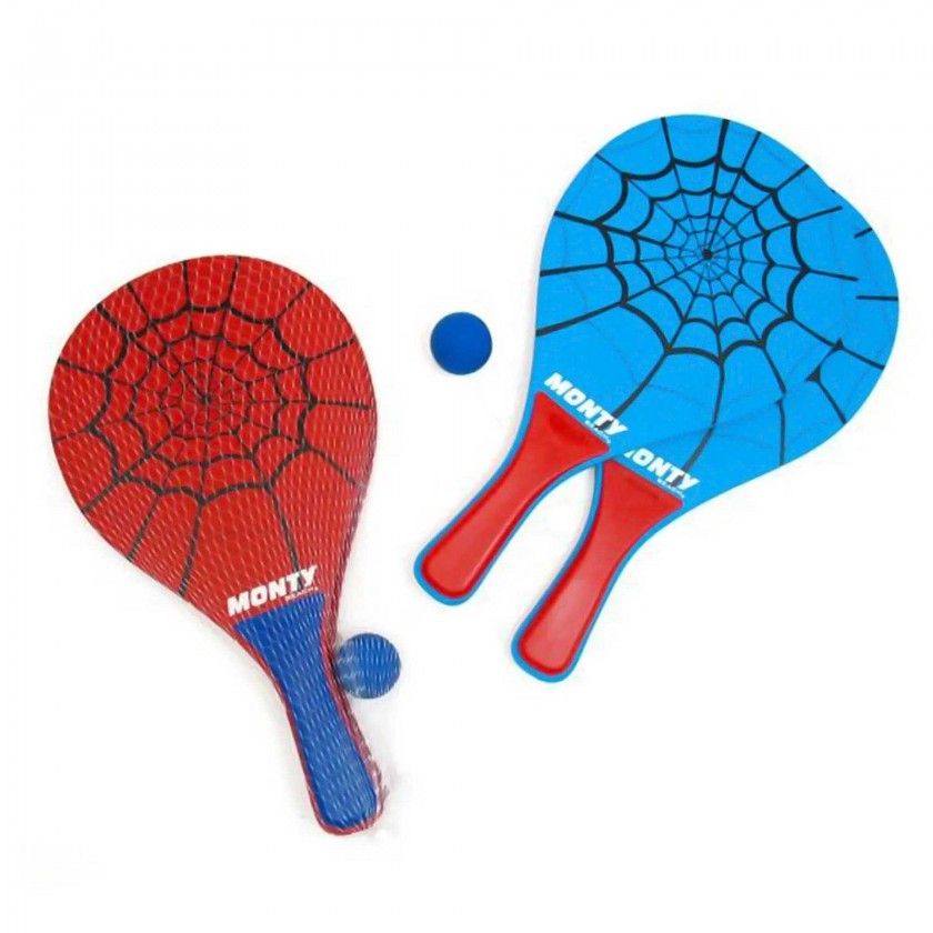 Raquetes Praia + Bola Aranha Raquetes Praia + Bola Aranha
