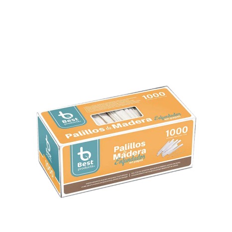 Palito Madeira Higiénico Embalado Papel 6.5cm Pack 1000 - Image product
