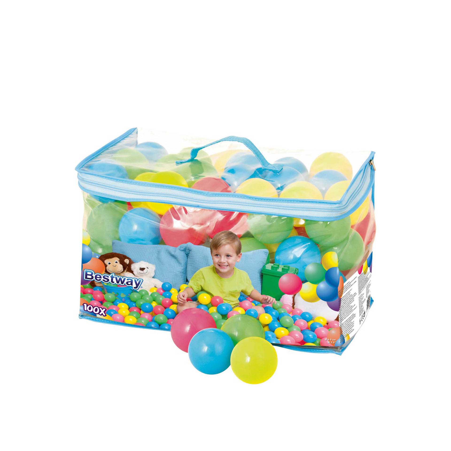 Bolas Plástico 6.5cm Pack 100