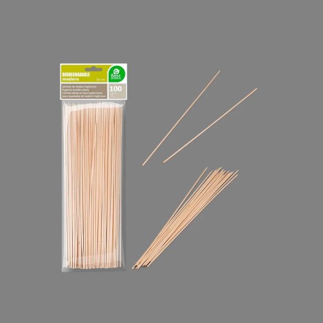 Palito Espetada Madeira Pack 100 - Image product