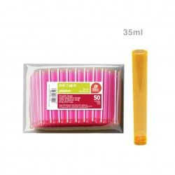 Copo Tubo Plstico Descartvel Neon 35ML Pack 50