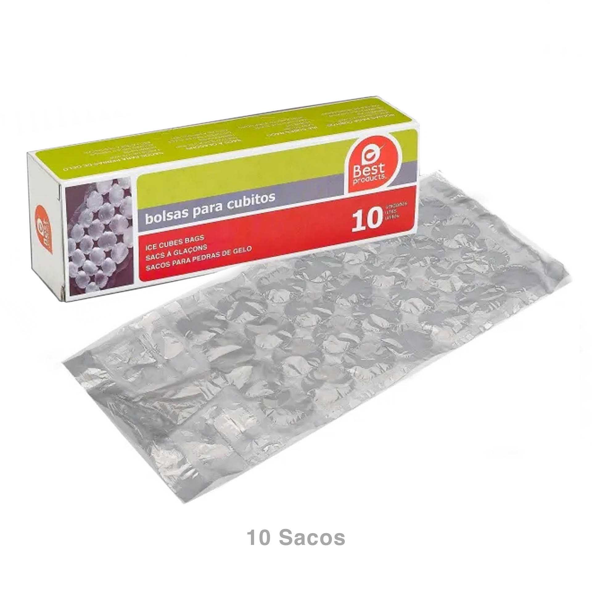 Saco para Cubos Gelo Plástico Pack 10