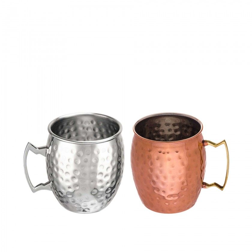 Caneca Cerveja Inox Martelado Redondo 550ml 9.5X10cm Caneca Cerveja Inox Martelado Redondo 550ml 9.5X10cm
