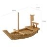 Barco Servir Sushi Madeira 50X21X32cm Barco Servir Sushi Madeira 50X21X32cm