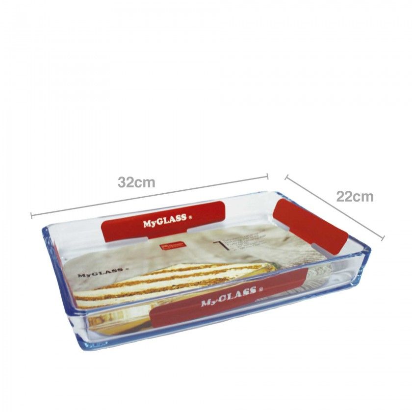Assadeira Forno Vidro Retangular 32X22cm
