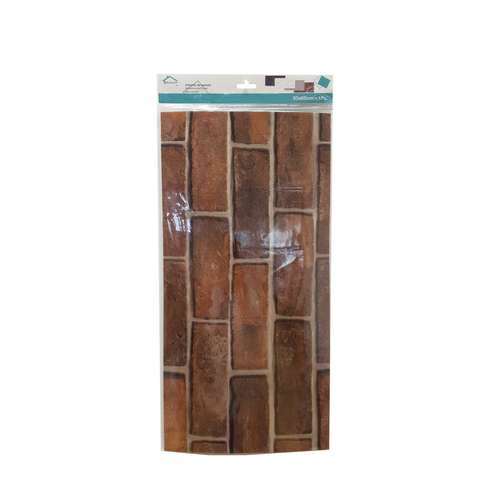 Adesivo Parede Efeito Tijolo 3mm / 30X60cm