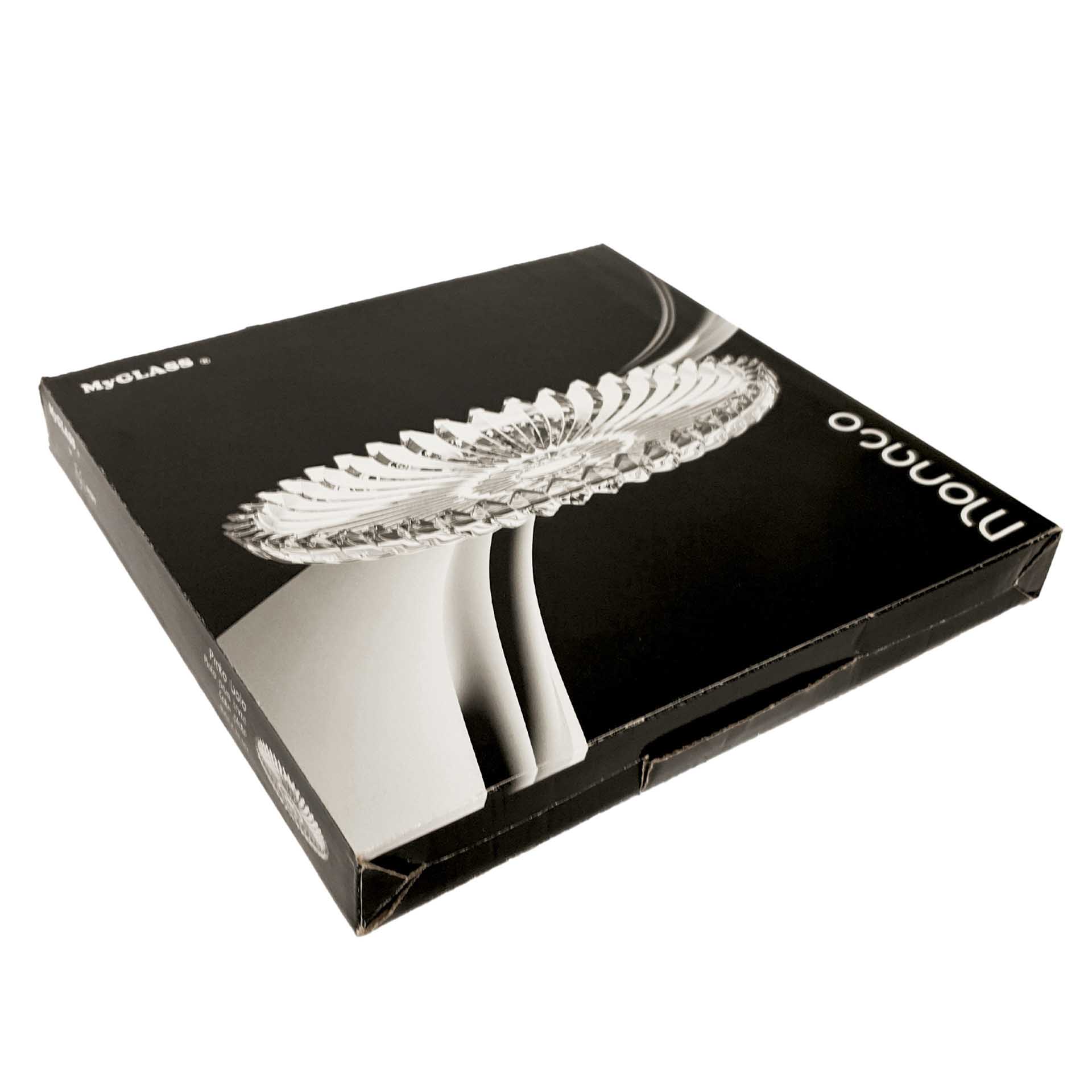 Prato Bolo Vidro Mónaco sem Pé Redondo 29cm