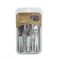 Talheres + Tabuleiro Cinzento 19.5X32.5X4.5cm Pack 25
