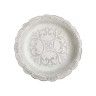 Prato Decorativo Redondo Branco 49X6cm Prato Decorativo Redondo Branco 49X6cm