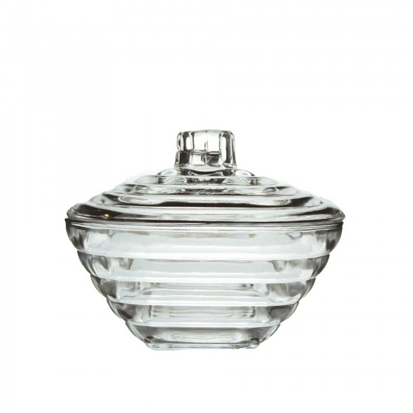 Bomboneira Vidro Clermont Redonda 355ml 11.9X9.4cm