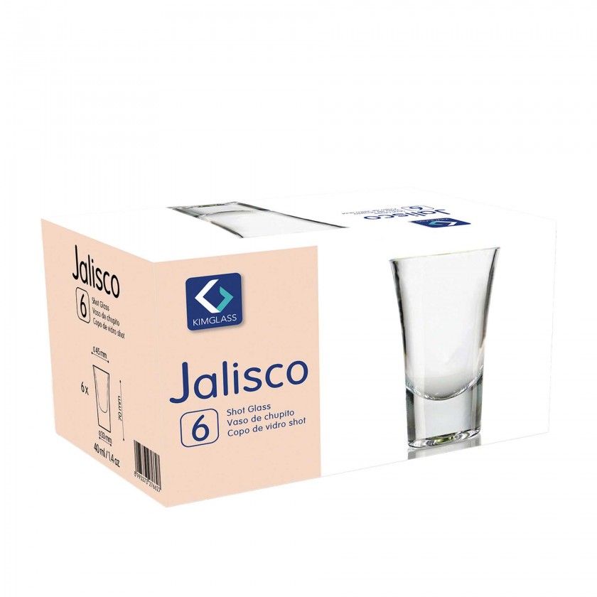 Copo Shot Jalisco 40ml 4.5X7cm Pack 6 Copo Shot Jalisco 40ml 4.5X7cm Pack 6