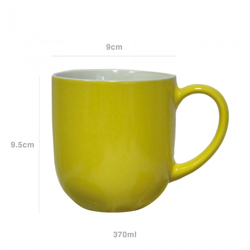 Caneca Cerâmica Redonda 370ml 9X9.5cm Caneca Cerâmica Redonda 370ml 9X9.5cm
