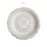 Prato Decorativo Redondo Branco 49X6cm Prato Decorativo Redondo Branco 49X6cm