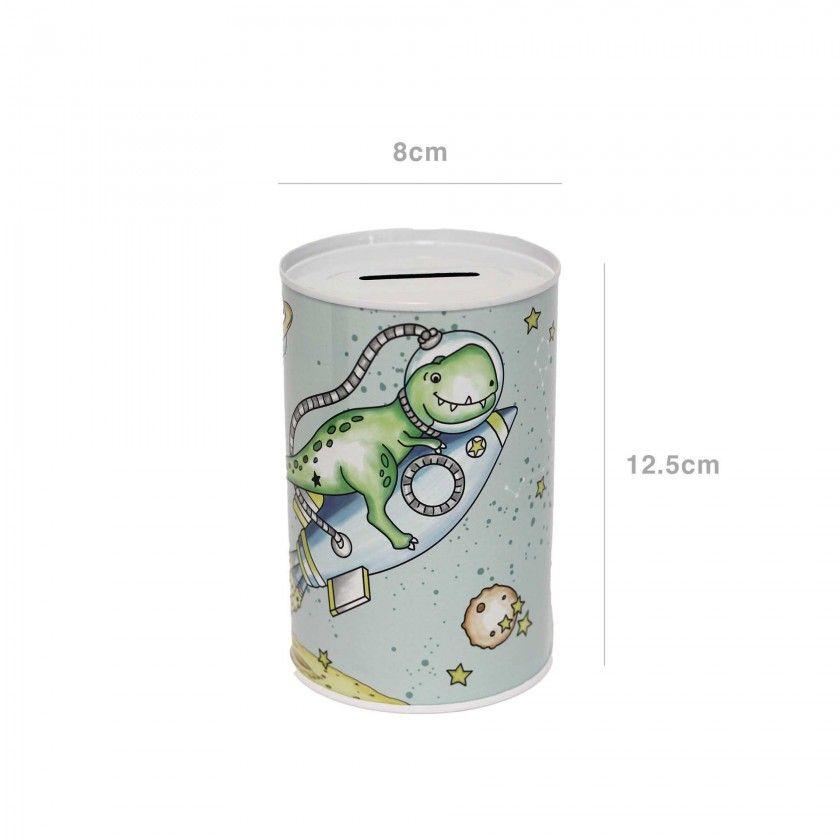 Mealheiro Lata Animais Redonda 8X12.5cm Mealheiro Lata Animais Redonda 8X12.5cm