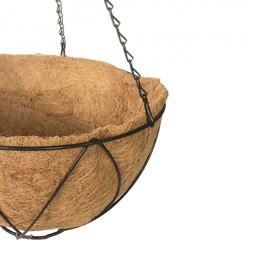 Floreira Fibra Coco com Suporte 30cm Floreira Fibra Coco com Suporte 30cm