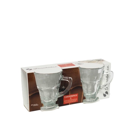 Caneca Vidro Casablanca 270ml 8.5X10.5cm Pack 2 - Image product