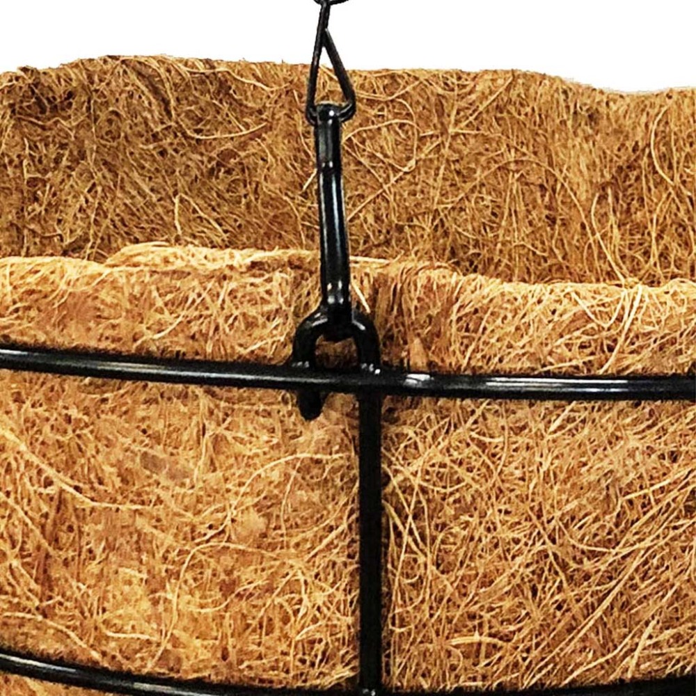 Floreira Fibra Coco com Suporte 30X14cm