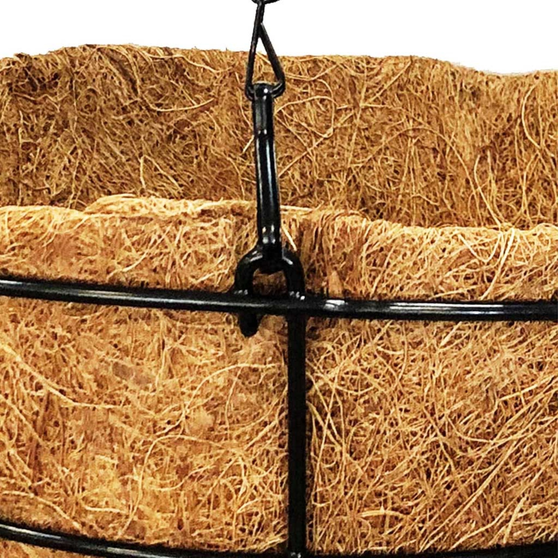 Floreira Fibra Coco com Suporte 30X14cm
