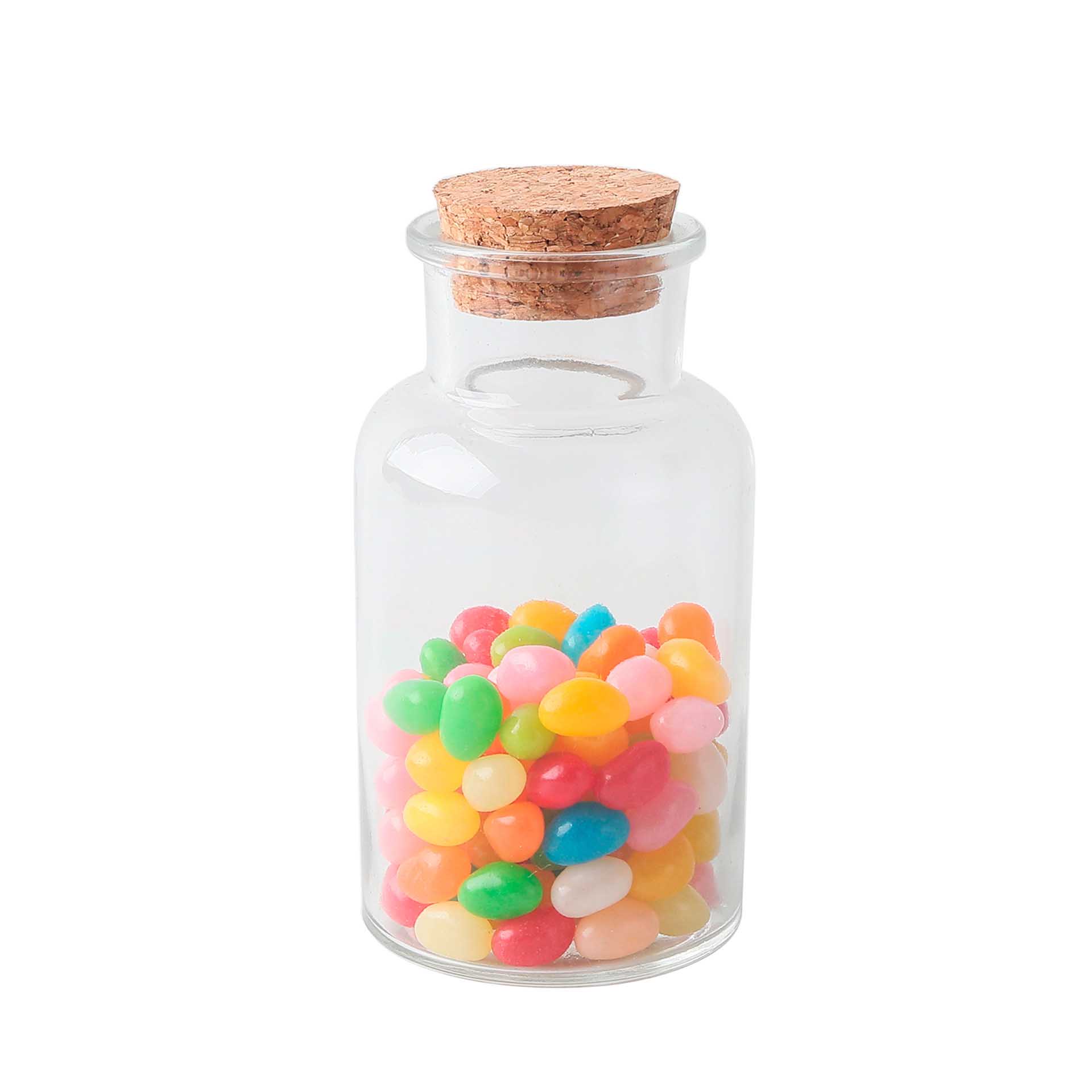 Garrafa Vidro Tampa Cortiça Redonda 250ml 7X13.5cm