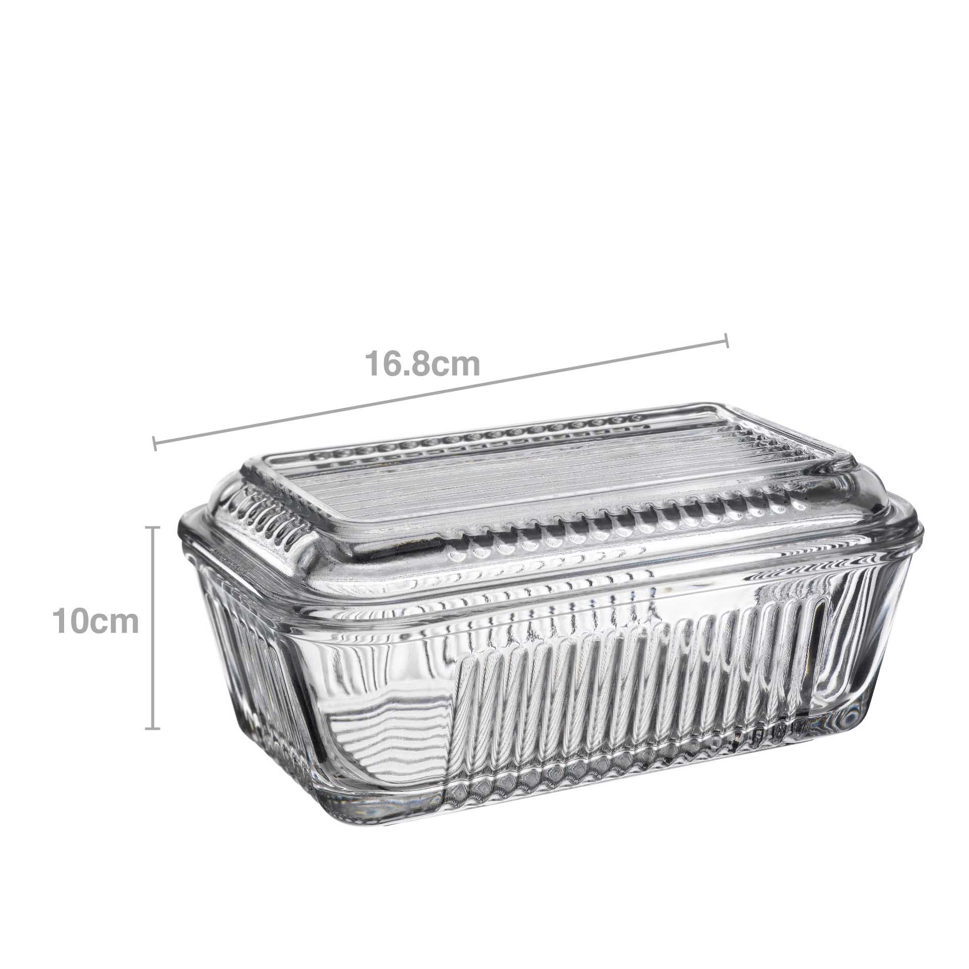 Manteigueira Vidro Tereyaglik 16.8X10cm