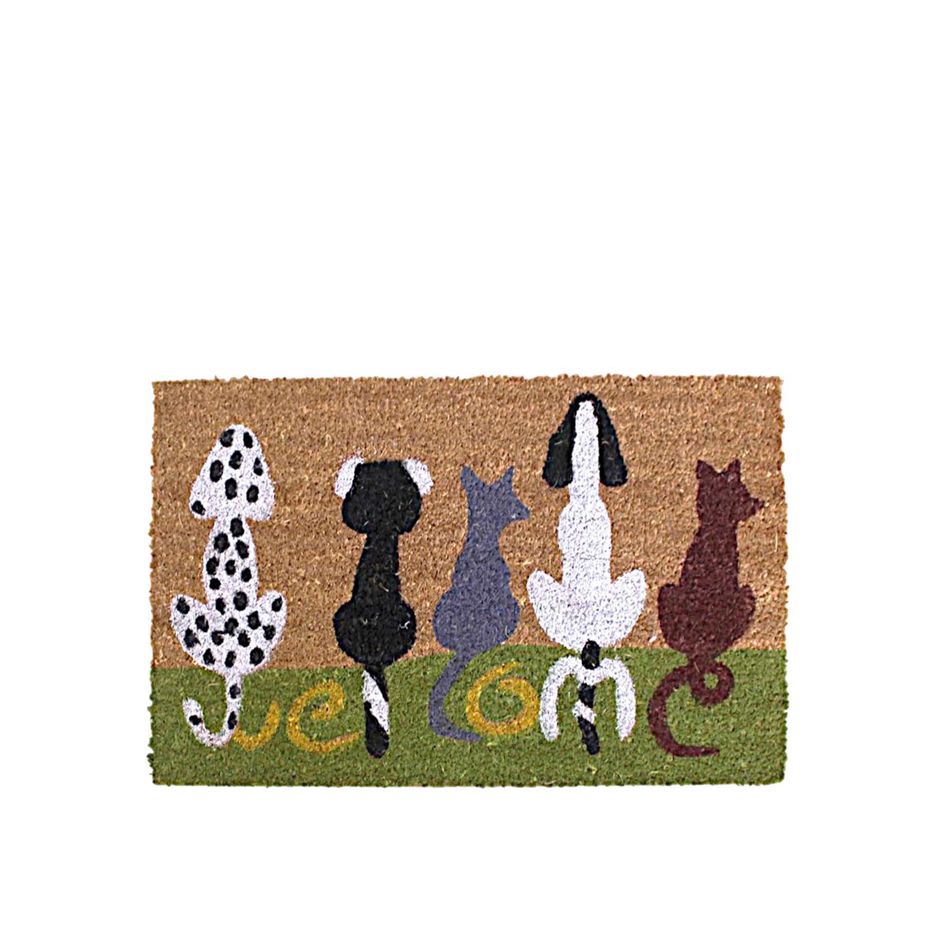 Tapete Porta Fibra Coco / Borracha 40X60cm