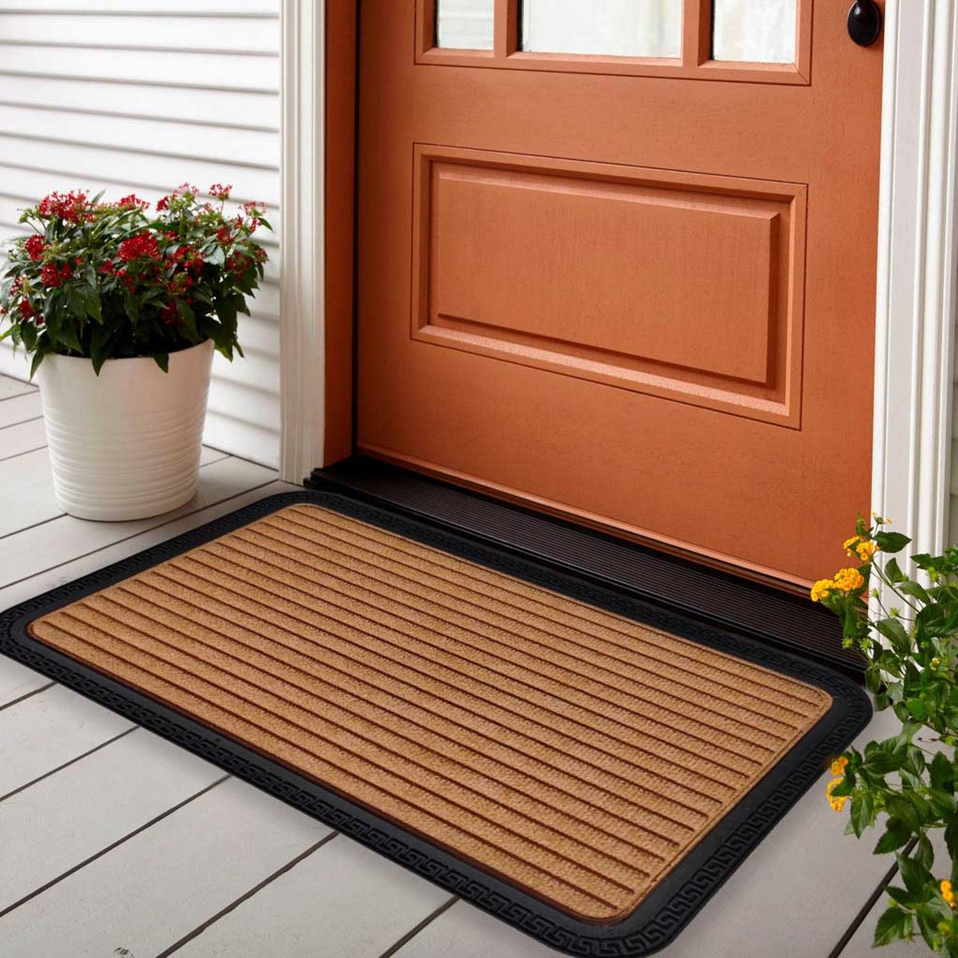 Tapete Porta Bege 40X60cm