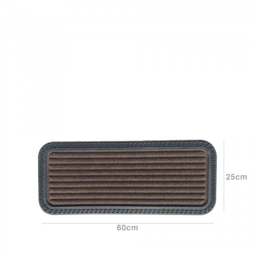 Tapete Porta Castanho 25X60cm