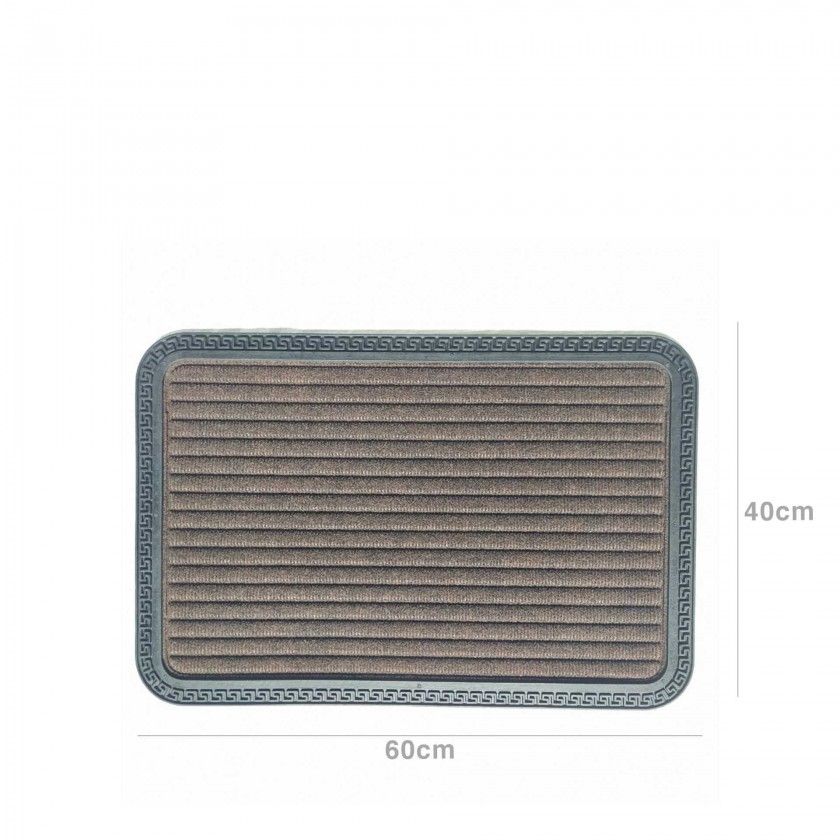 Tapete Porta Castanho 40X60cm Tapete Porta Castanho 40X60cm