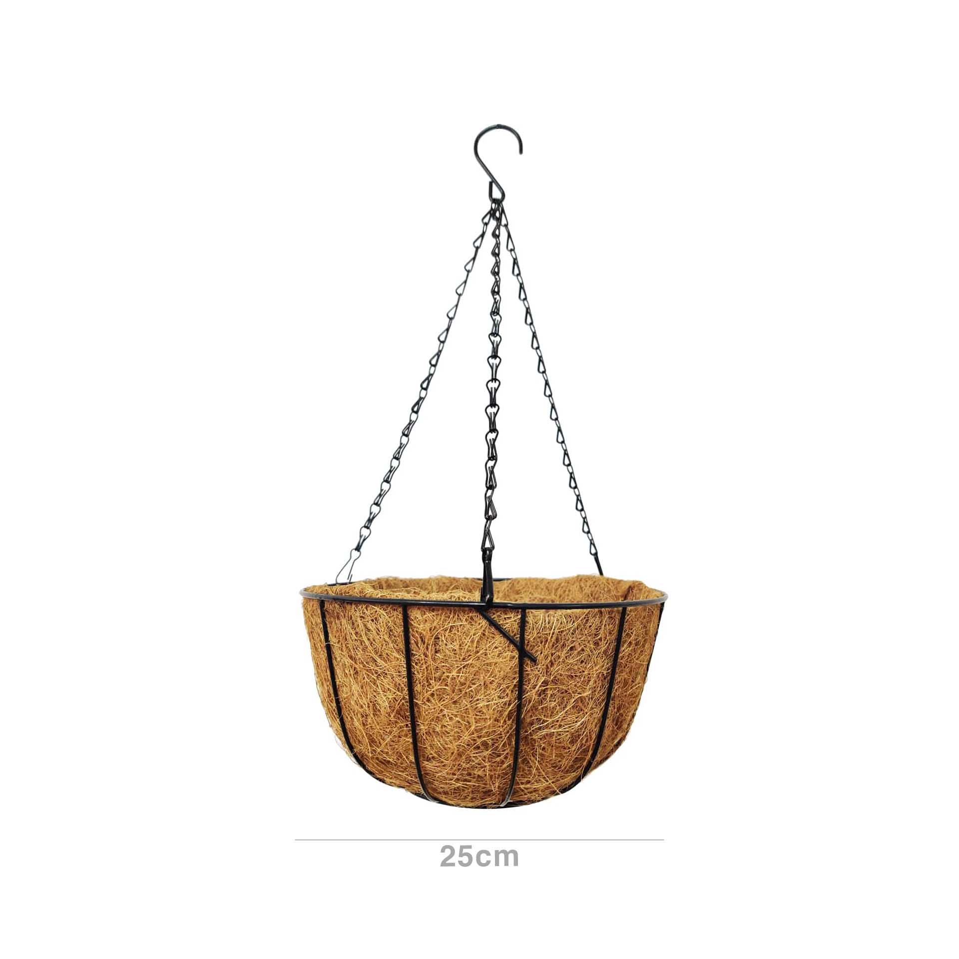 Floreira Fibra Coco com Suporte 25cm