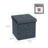 Banqueta Veludo Quadrado 38X38X38CM Banqueta Veludo Quadrado 38X38X38CM