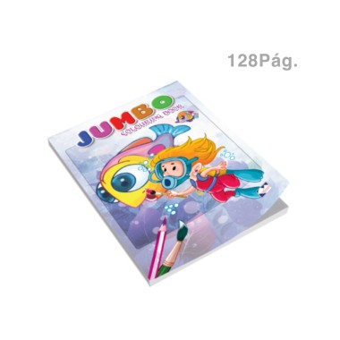 Livro Pintar Jumbo 128 P�ginas