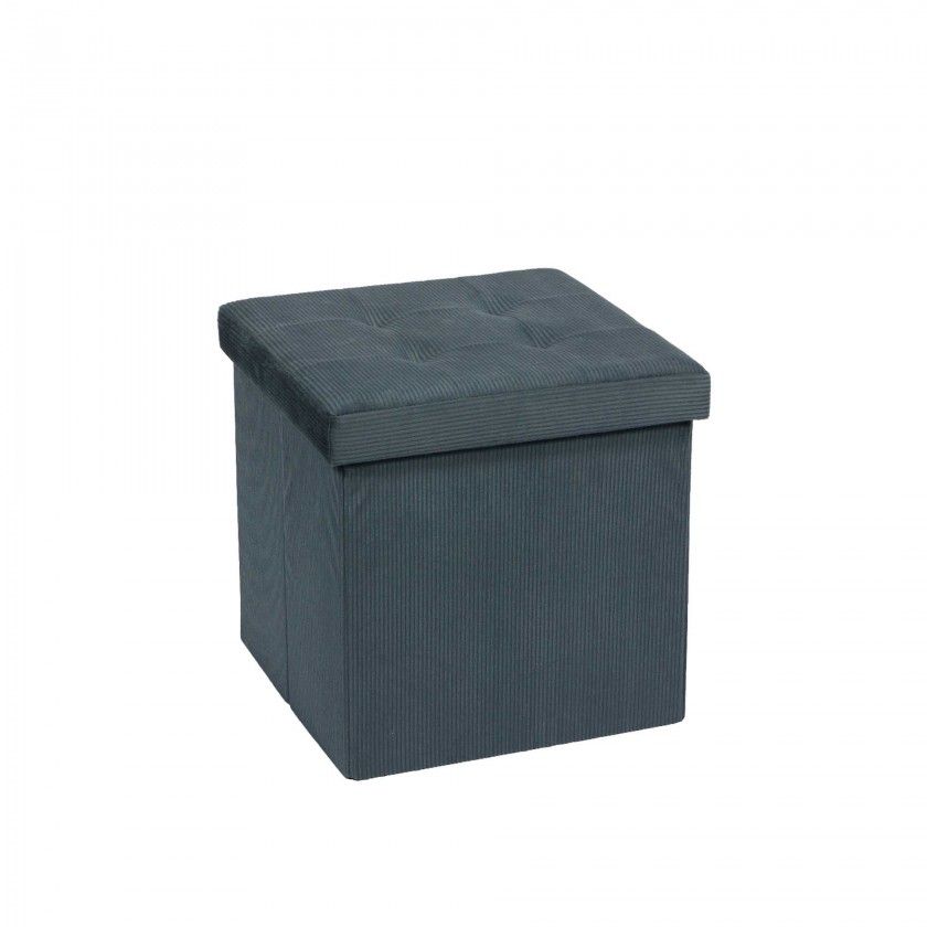 Banqueta Veludo Quadrado 38X38X38CM