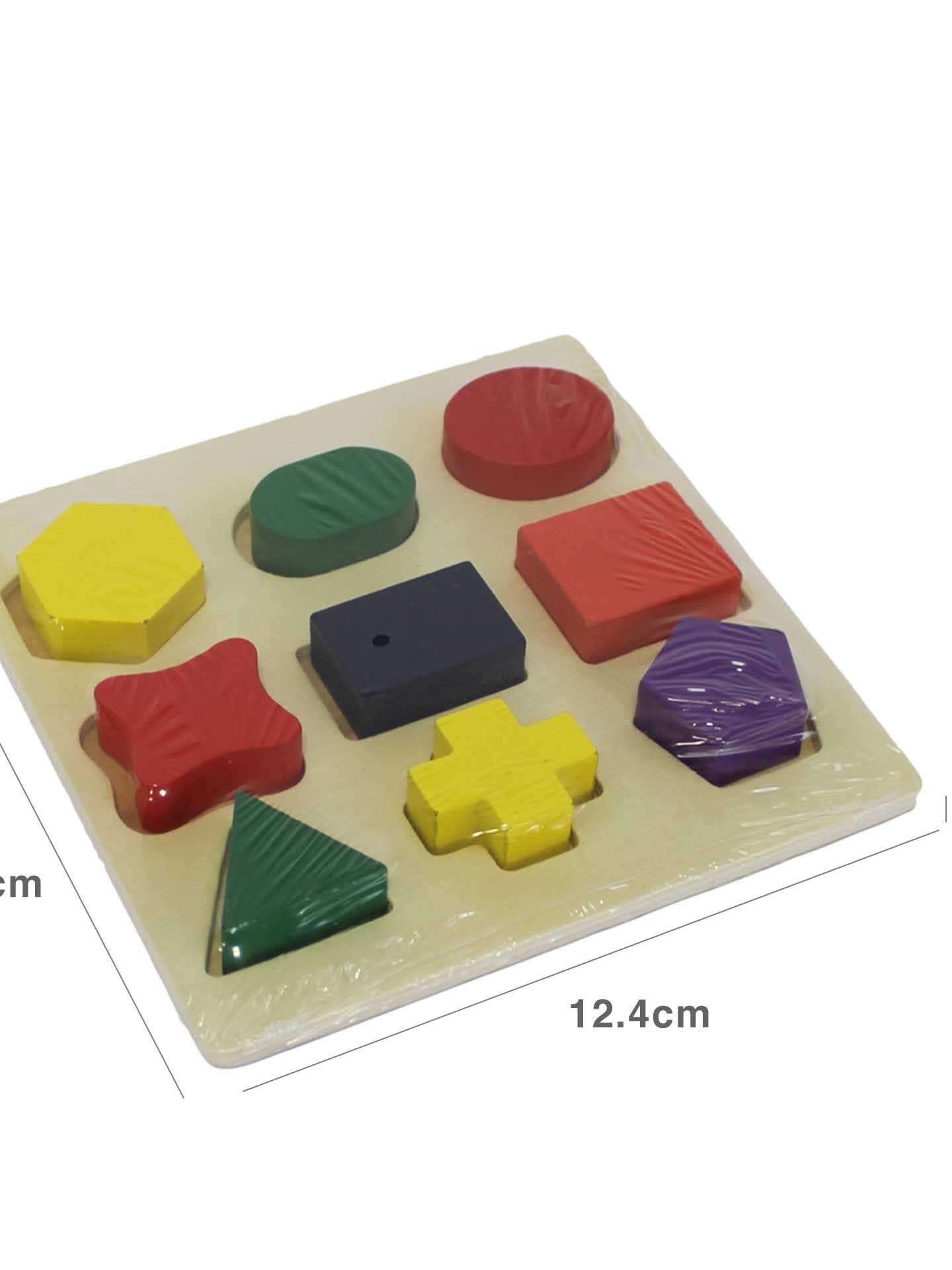 Brinquedo Madeira Formas 12.4X12.4X1.4CM
