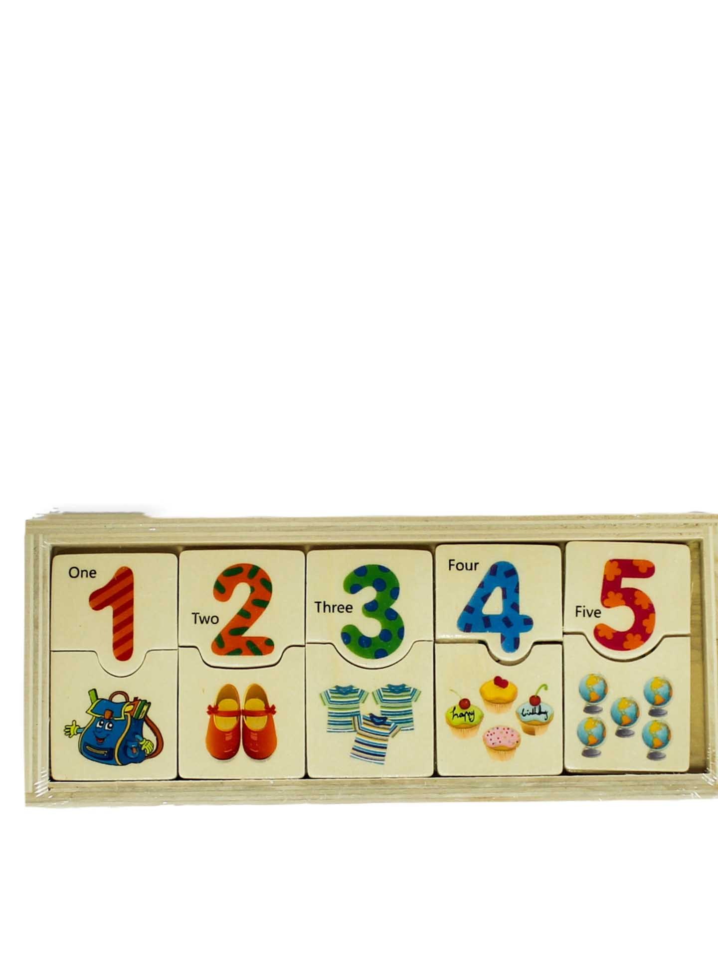 Brinquedo Madeira Números 20.3X8.2X1.3CM