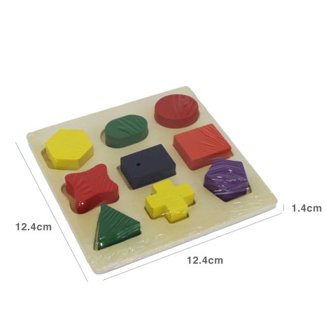Brinquedo Madeira Formas 12.4X12.4X1.4CM - Image product