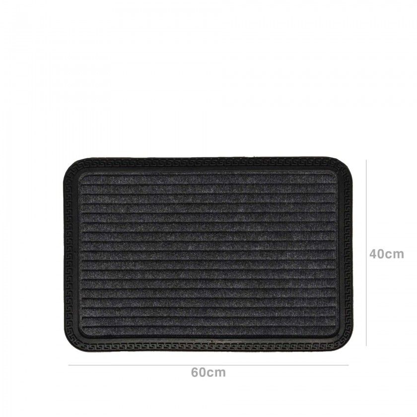 Tapete Porta Cinza 40X60cm