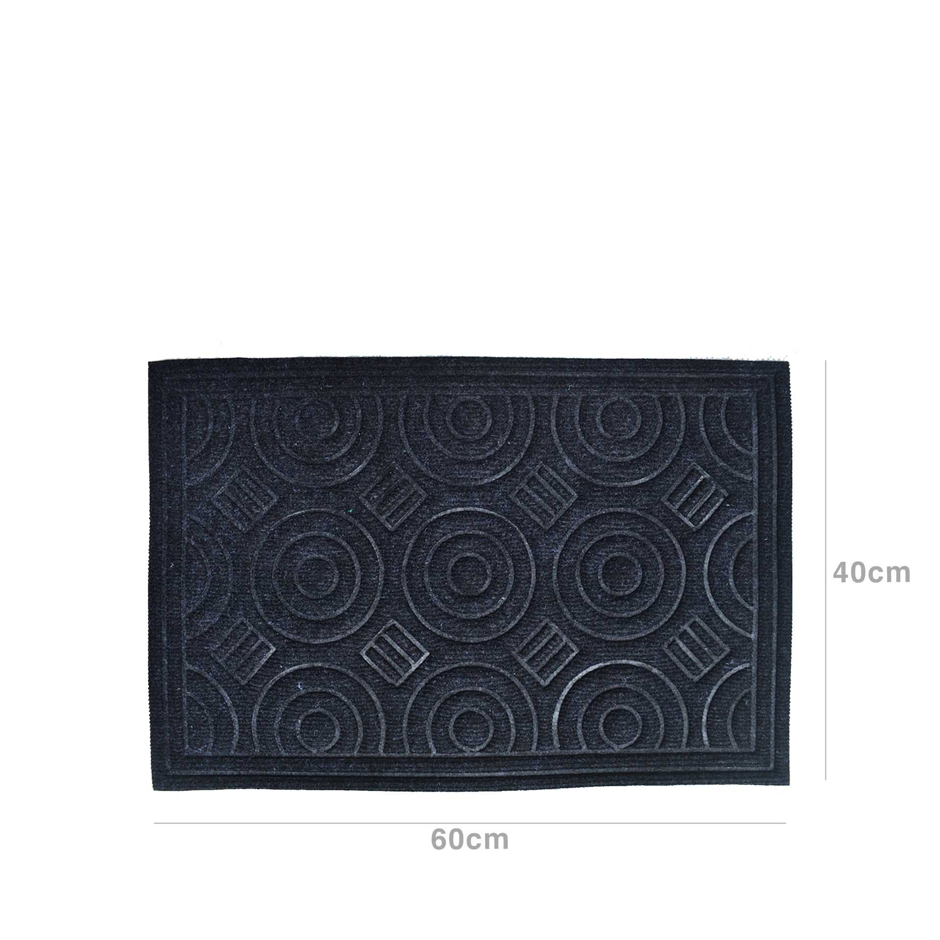 Tapete Porta Leno / 40% Borracha Cinza 40X60cm